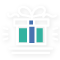 Wrapped present icon