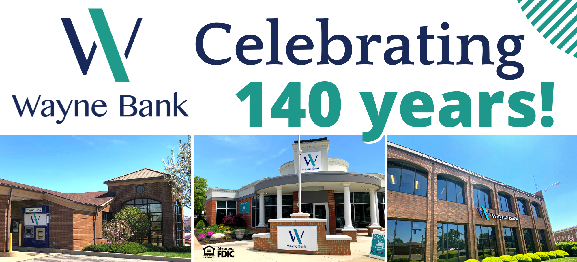 billboard design celebrating 140 years 3 bank branch buildings