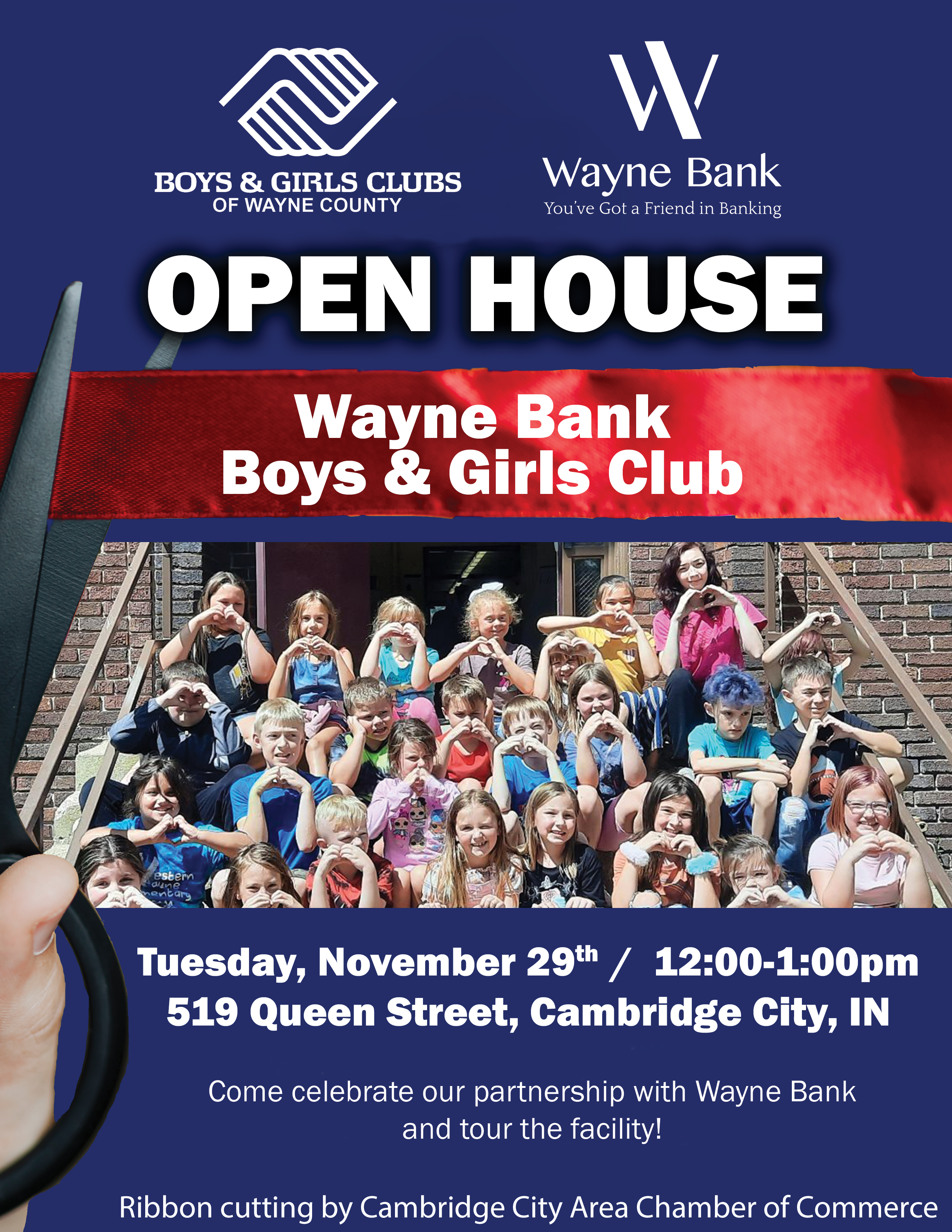 open house flyer invitation to boys & girls clubs of wayne county
